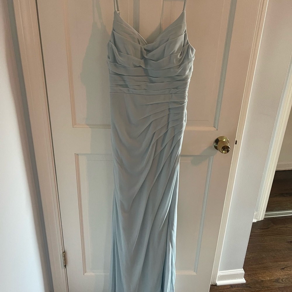 Azazie Light Blue Wedding Dress